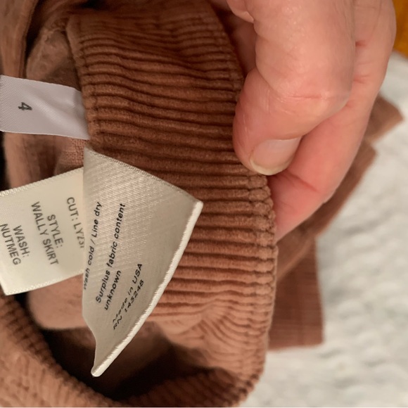 Reformation Corduroy Mini Skirt. - Picture 4 of 6